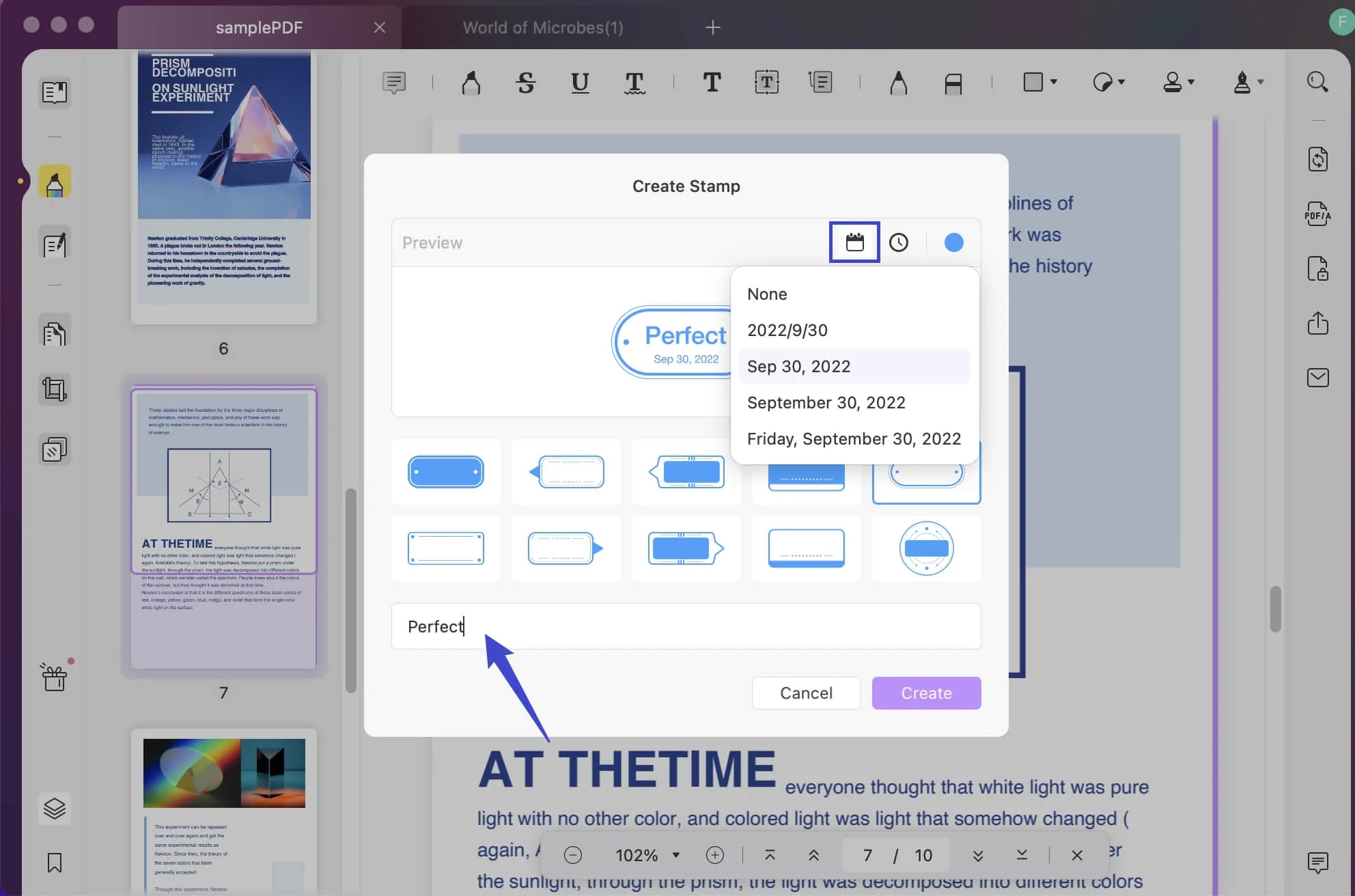 add stamp to pdf mac updf