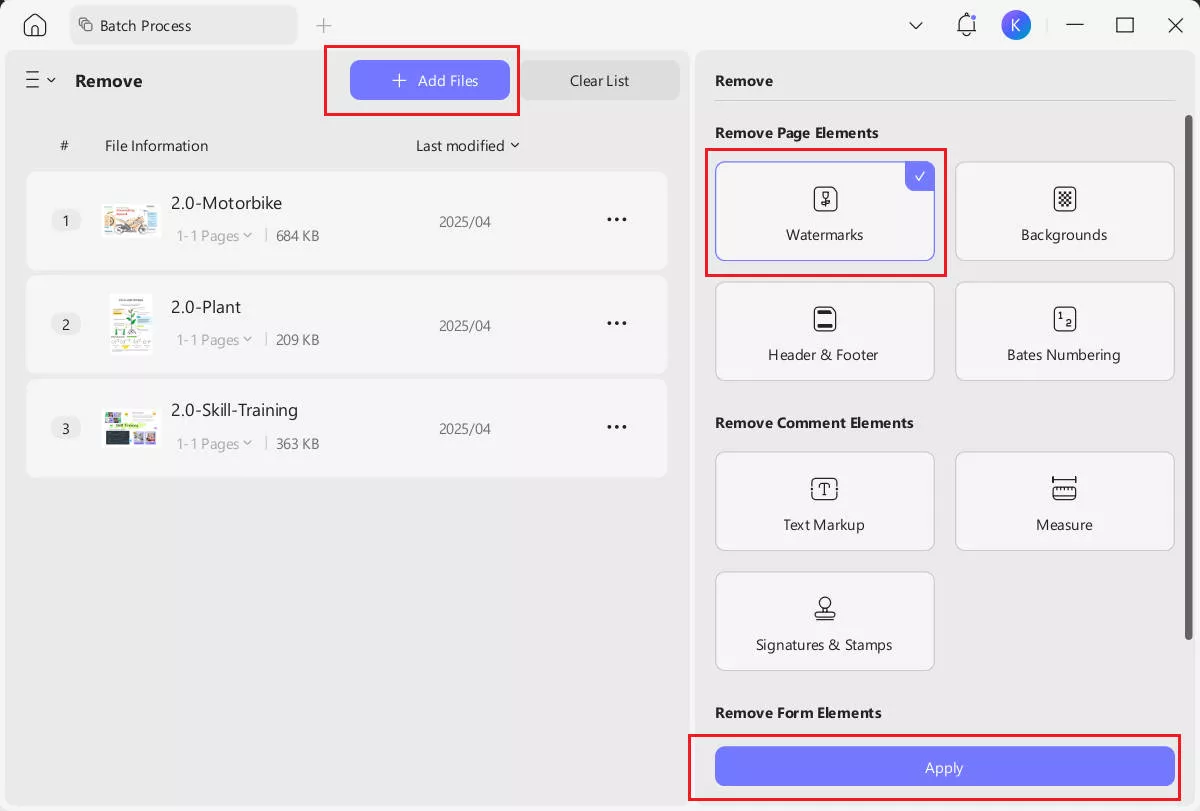 updf batch remove watermark 2