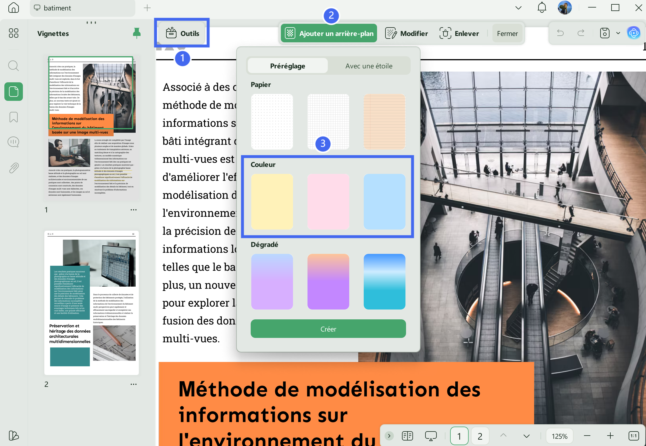 ajouter une image d'arrière-plan au PDF avec UPDF