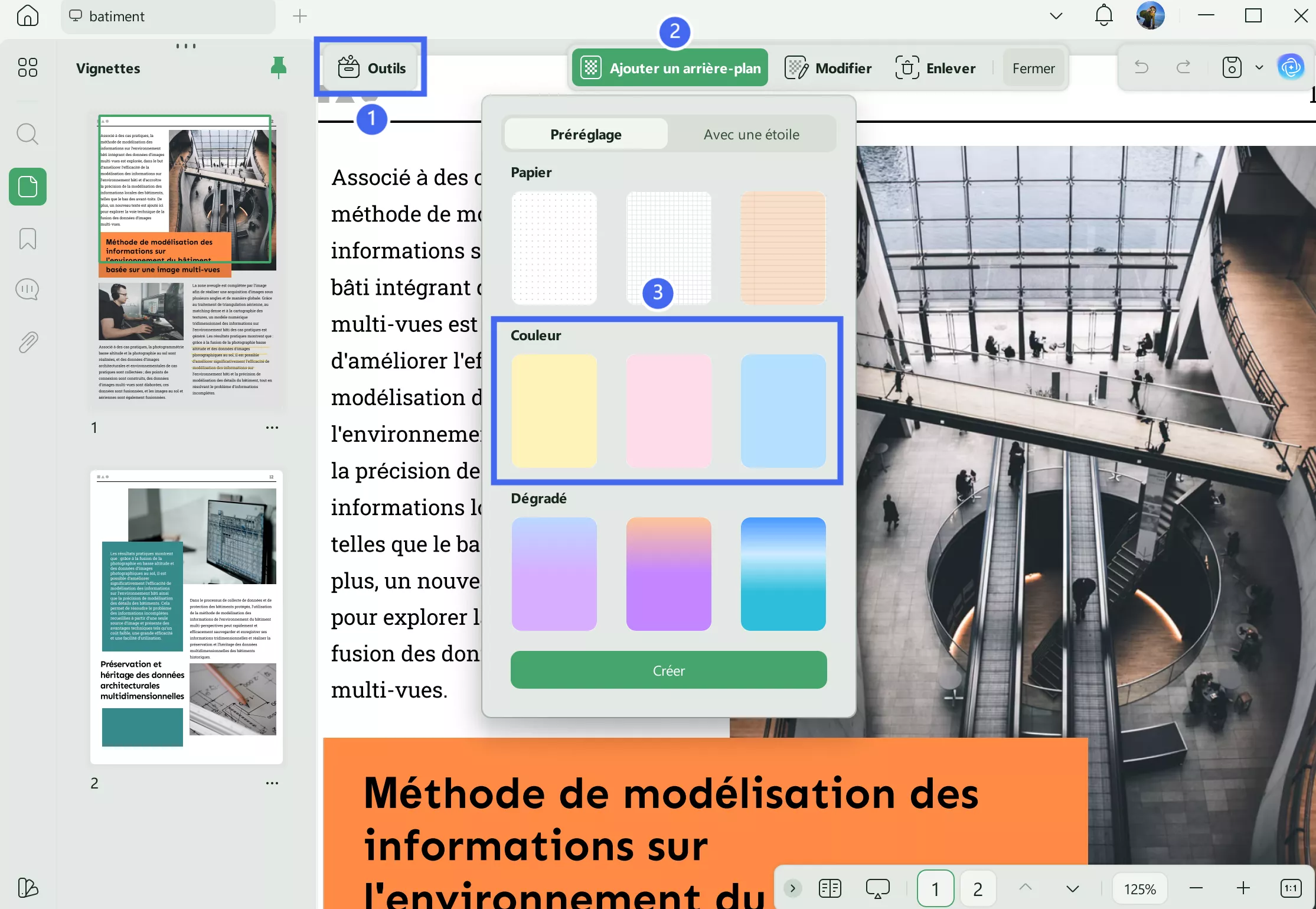 ajouter une image d'arrière-plan au PDF avec UPDF