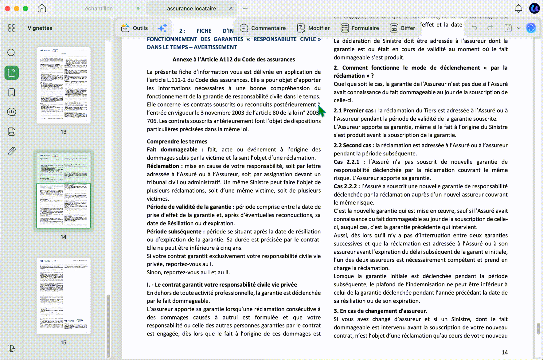 tampon PDF personnalisé