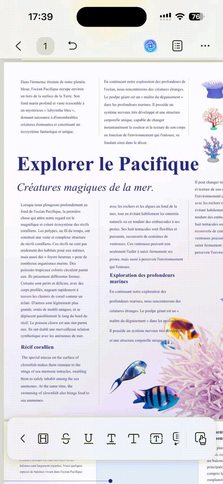 annoter sur ios