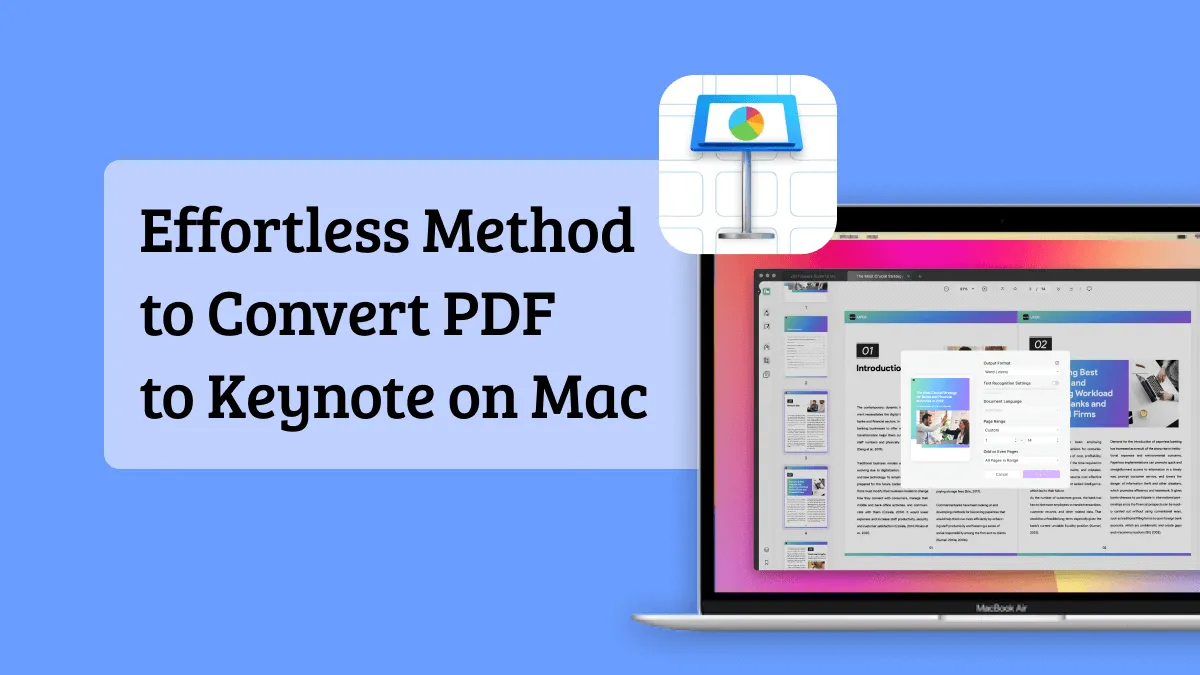 Effortless Method  to Convert PDF to Keynote on Mac