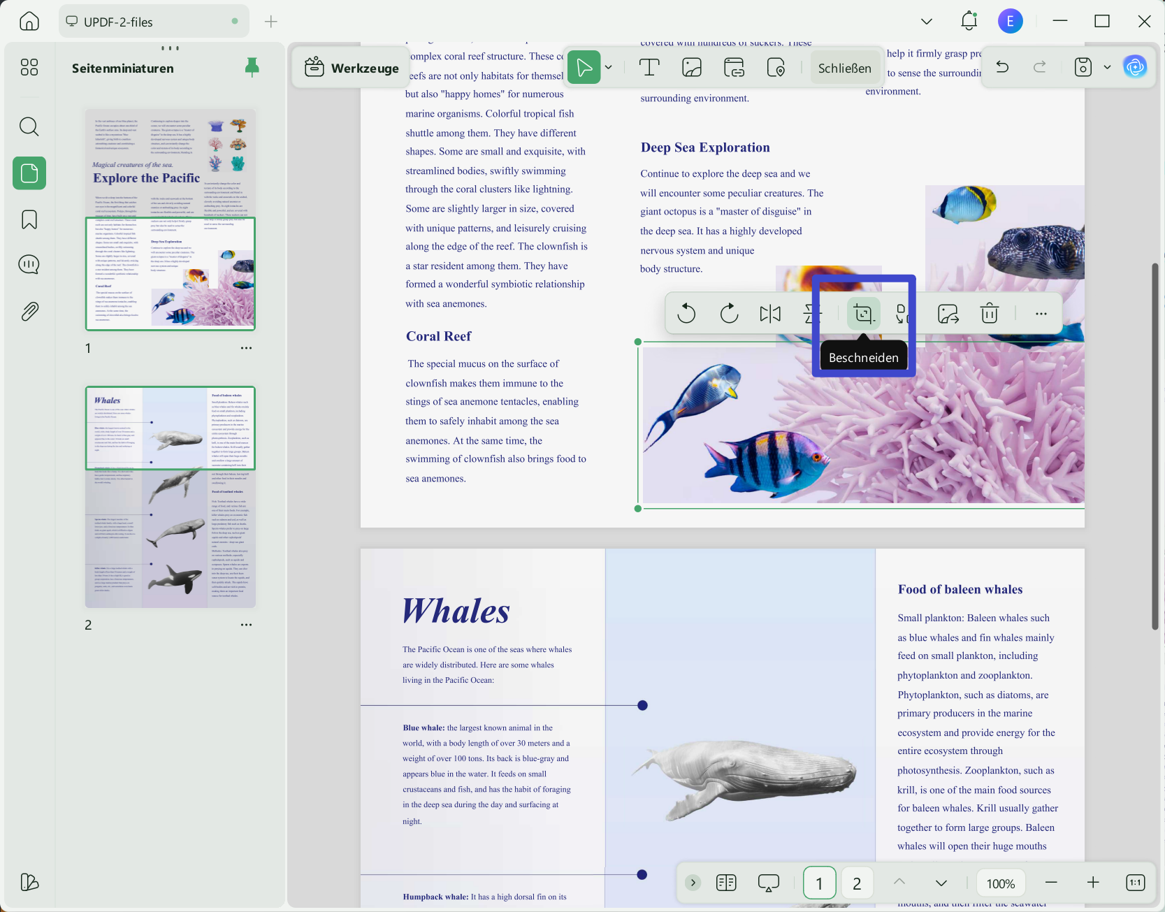 Schneiden Sie Bilder aus PDF aus, indem Sie sie zuschneiden