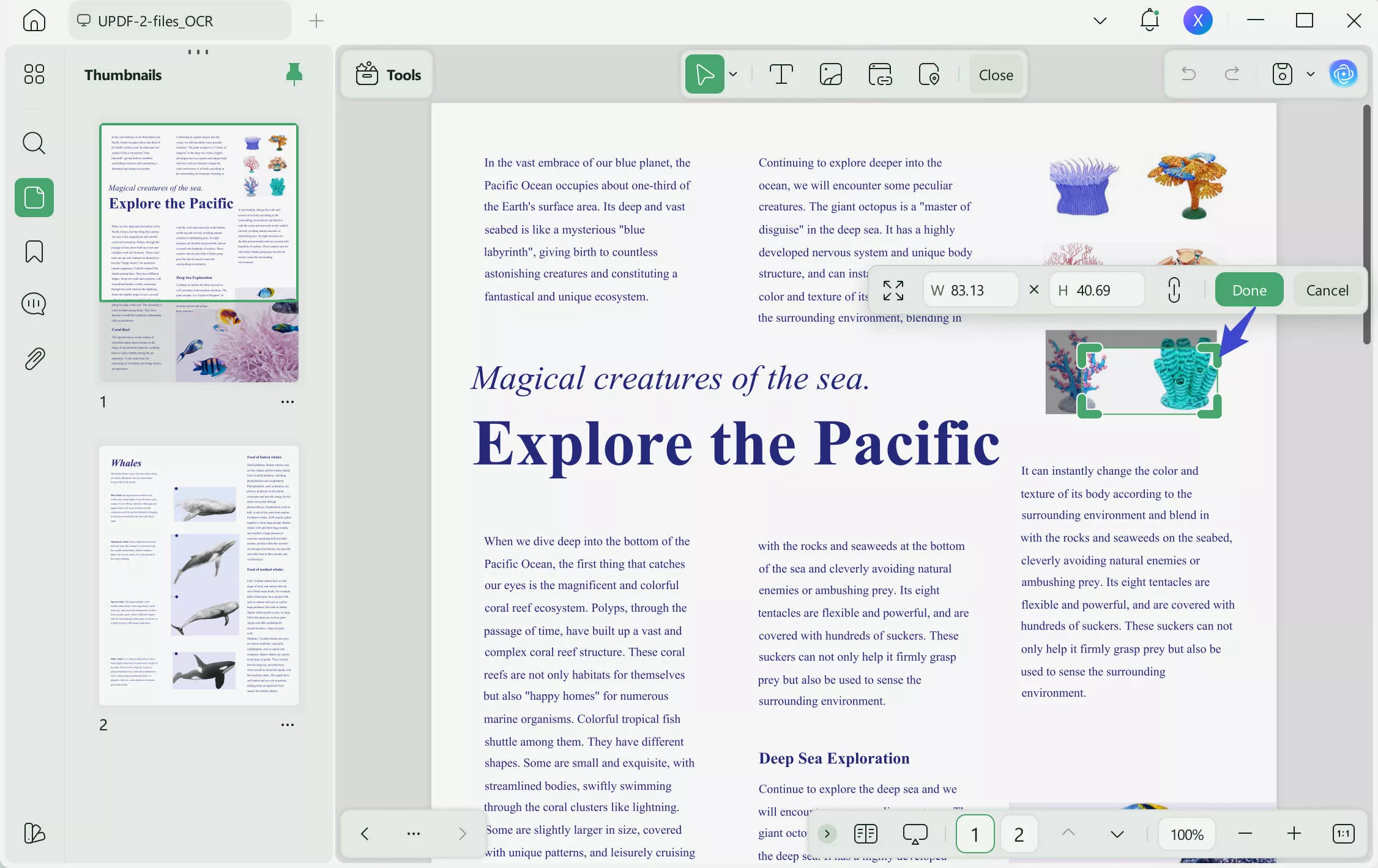 reduce image size in pdf
