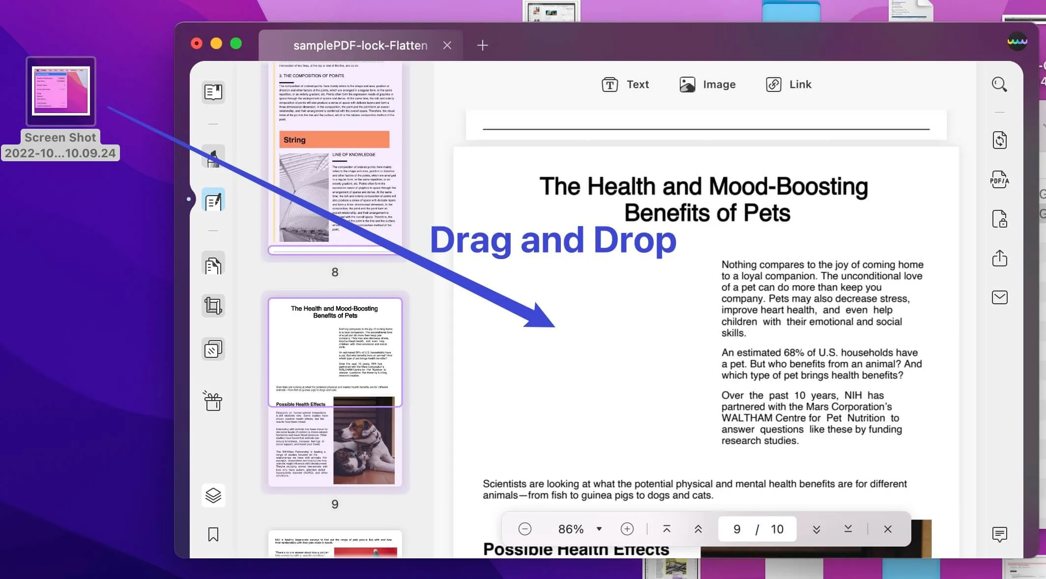 mac preview insert image into pdf by drag and drop
