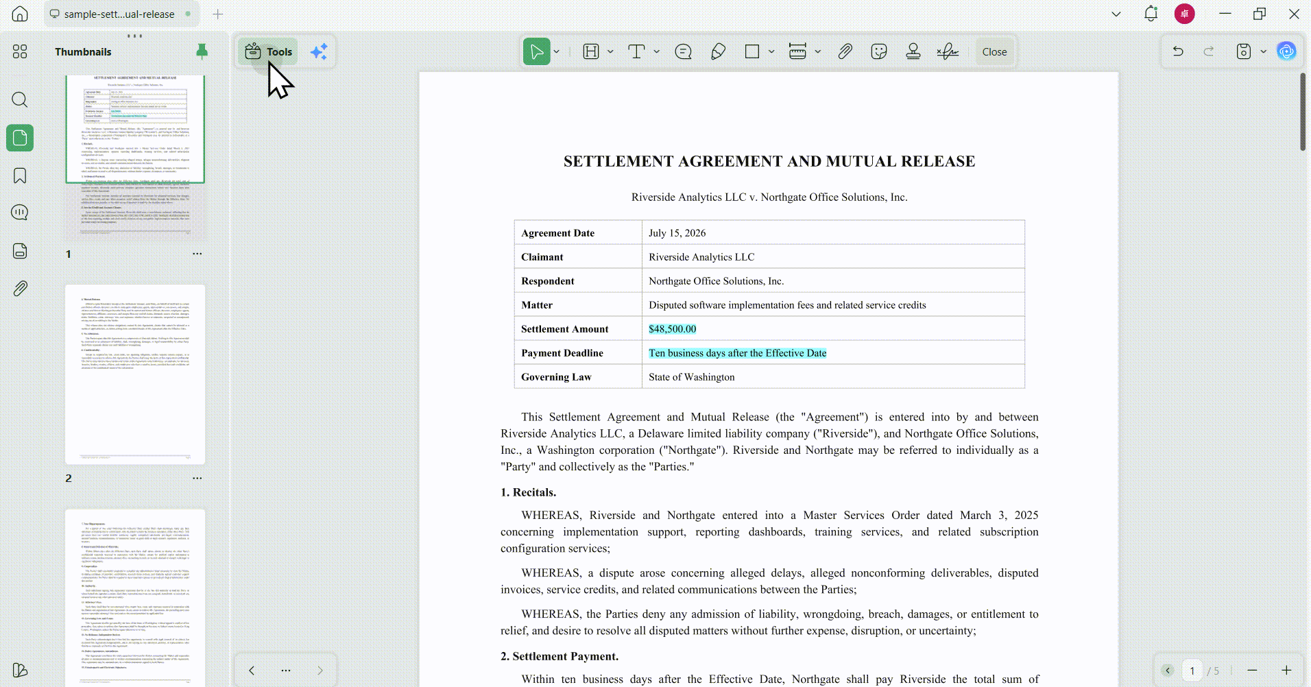 add link in pdf