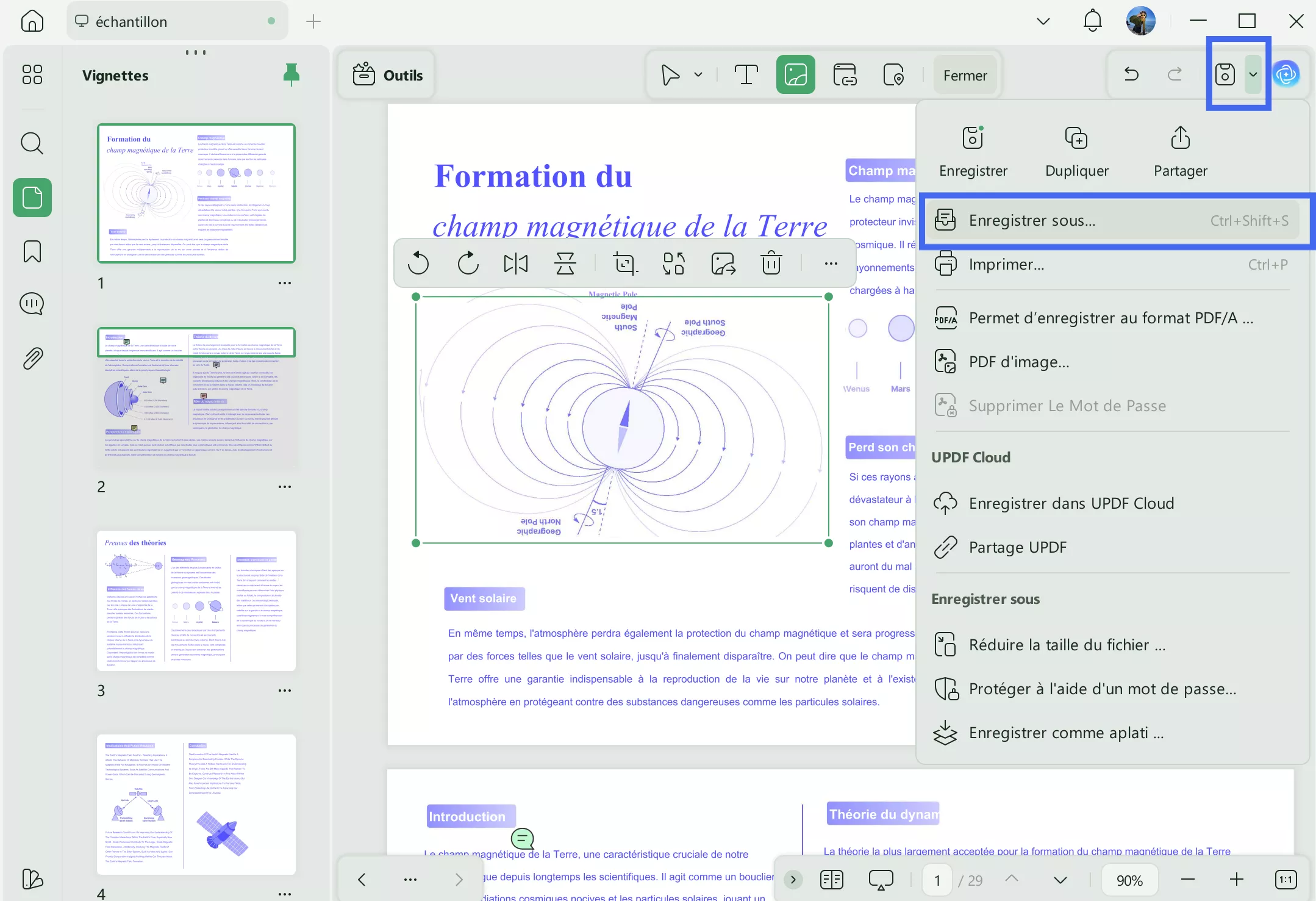 enregistrer un pdf sous...