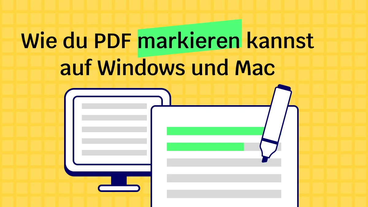 Wie du PDF markieren kannst auf Windows und Mac