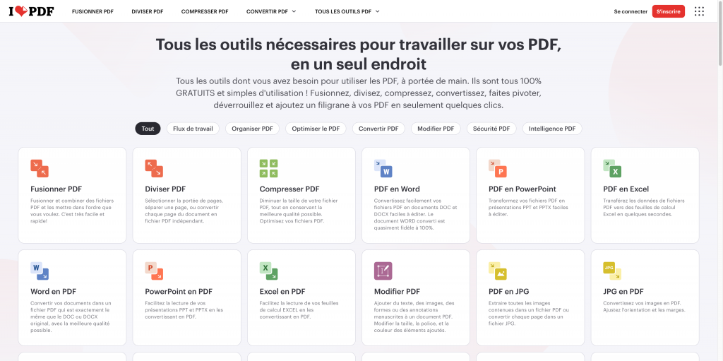 Convertisseur PDF iLovePDF