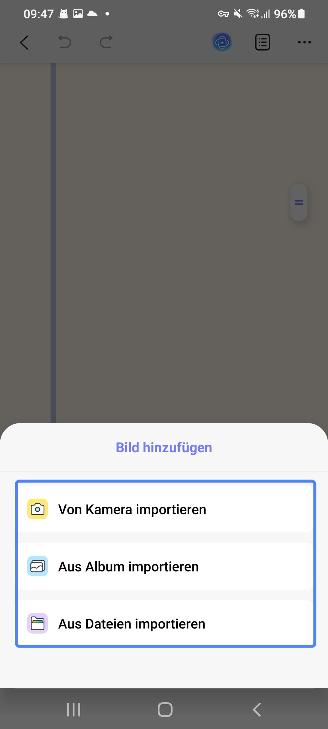 Bild in PDF einfügen mit UPDF Mobile - Android