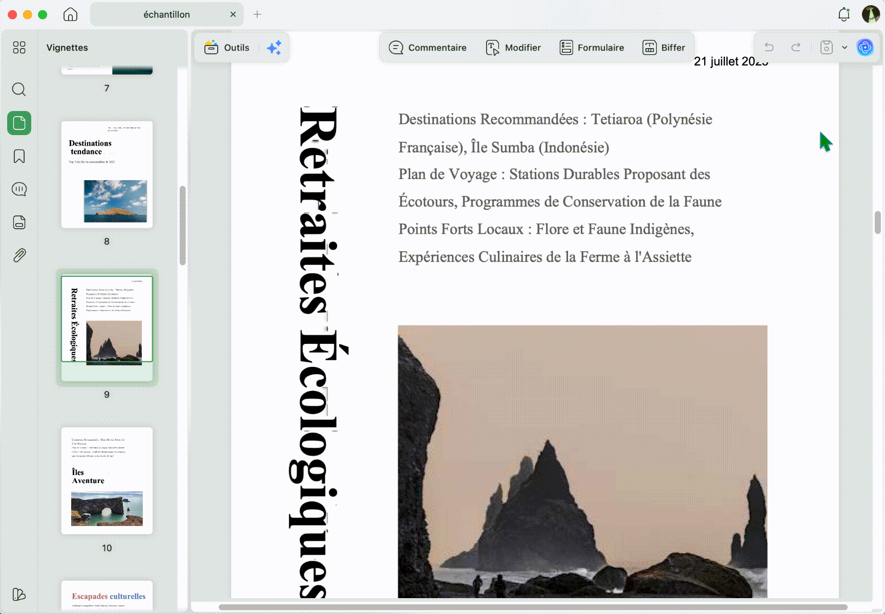 Choisir l'orientation portrait ou paysage lors de l'impression d'un PDF