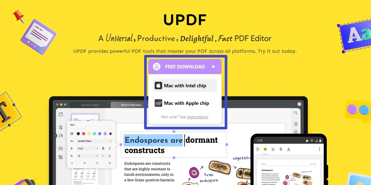 download updf for mac