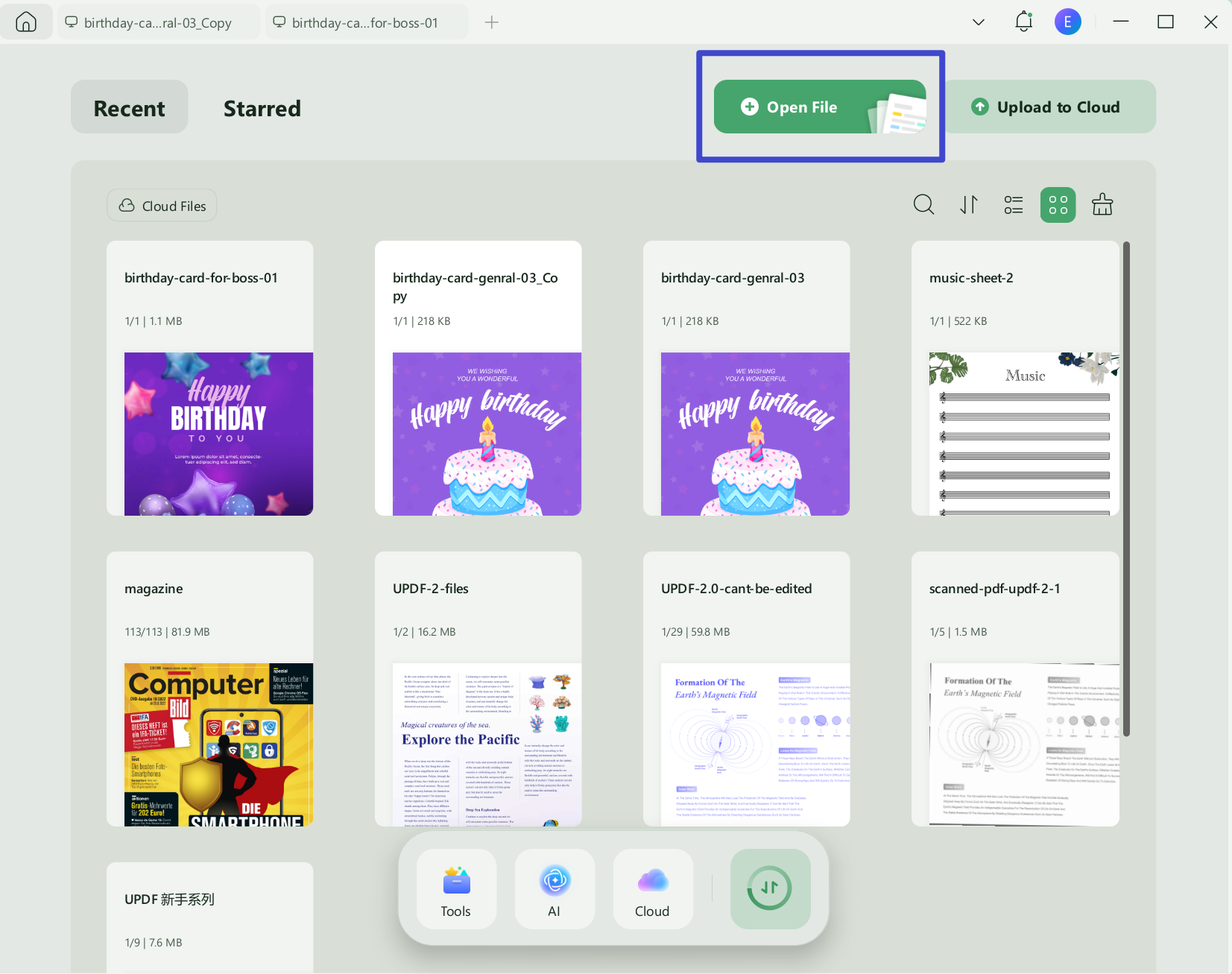 import pdf file