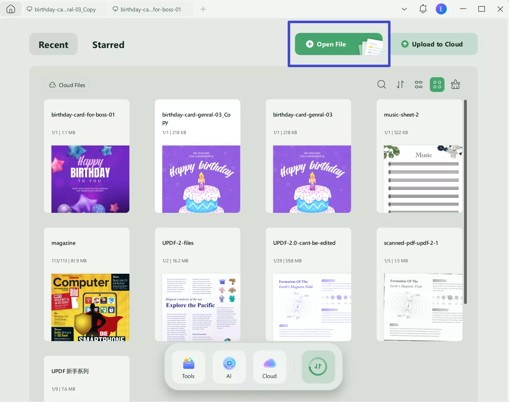 import pdf file