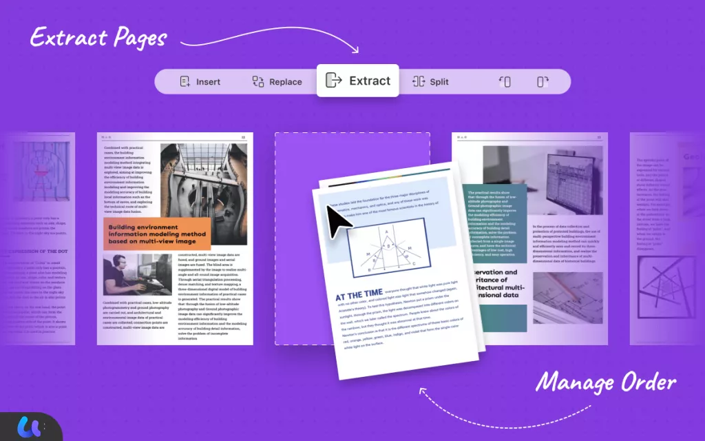 organize pdf pages updf