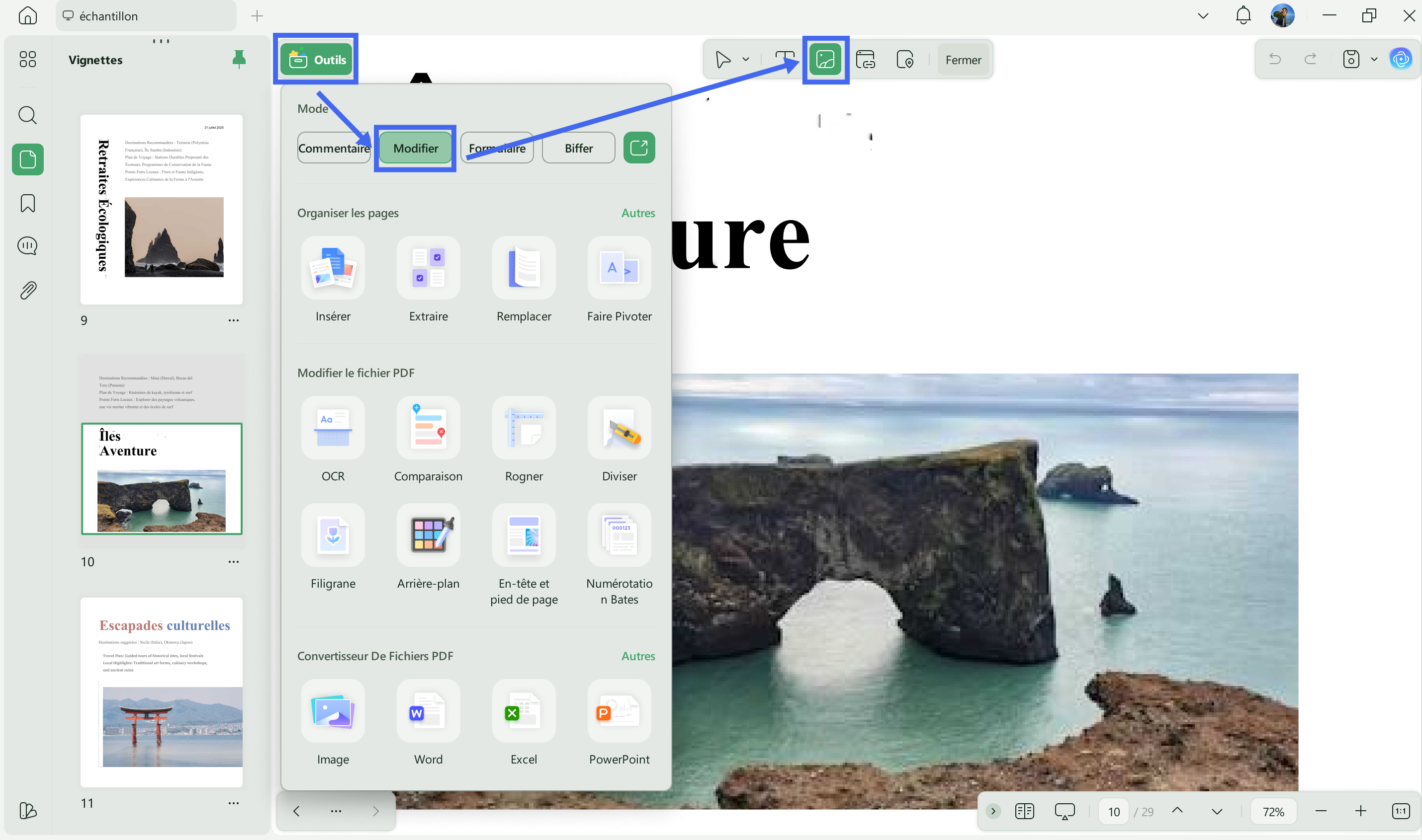 modifier un pdf