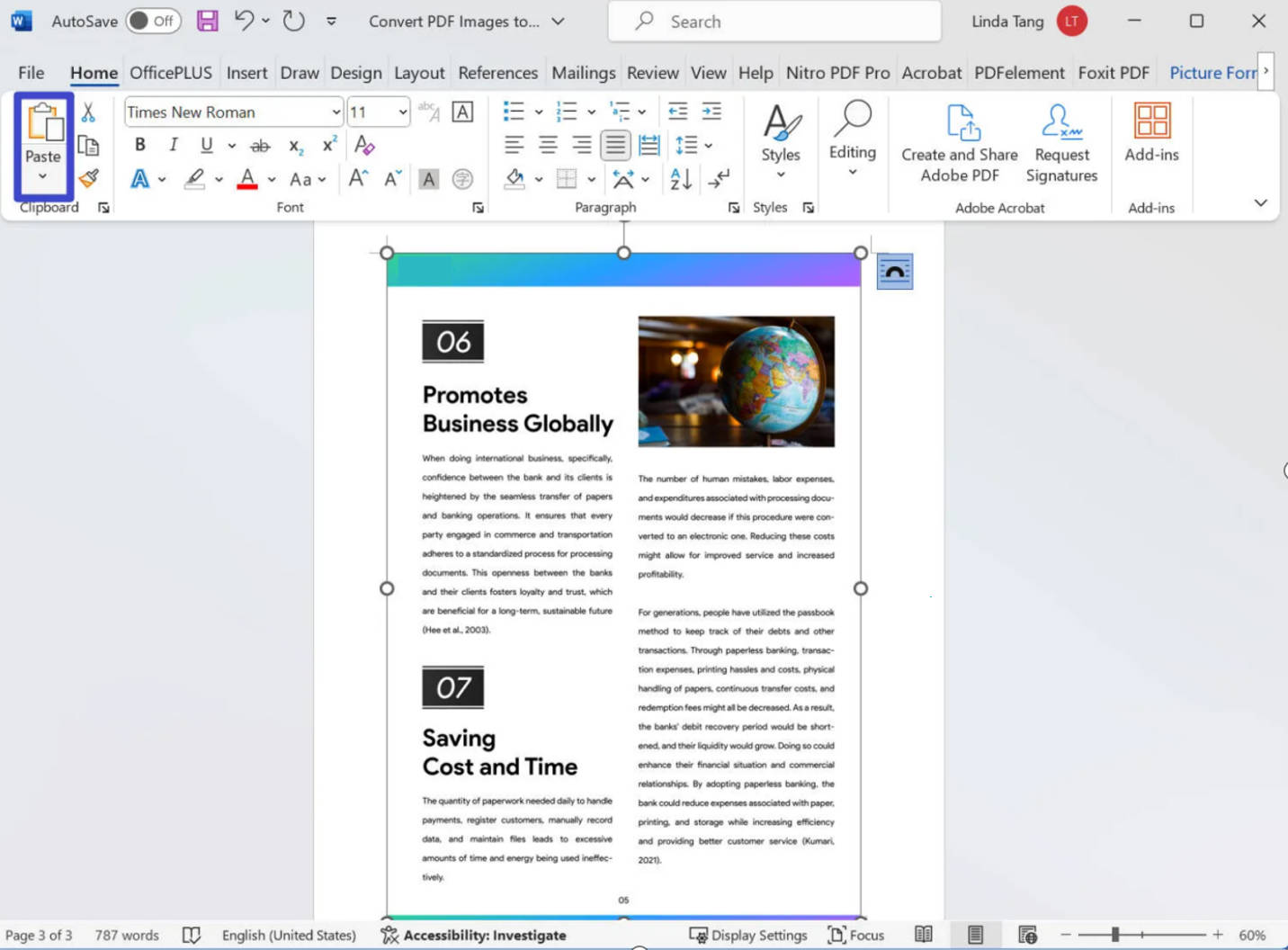 convert pdf image to word