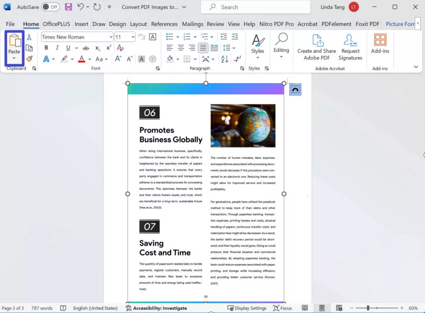 convert pdf image to word
