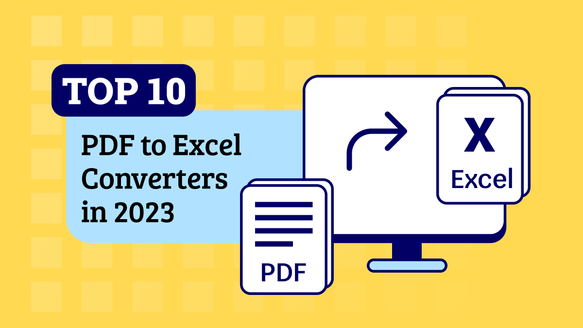 Pdf To Excel Converters 