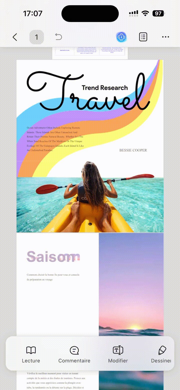 faire pivoter les pages