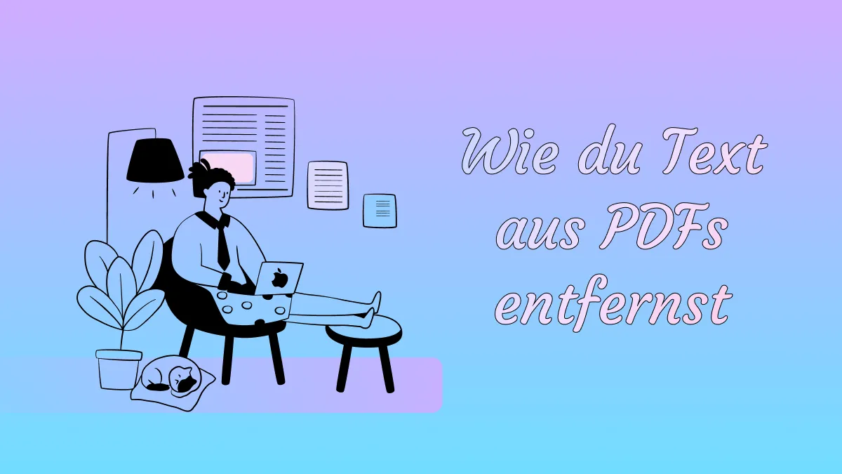 Wie kannst du Text aus PDF entfernen?