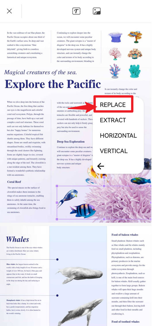 replace image in pdf android