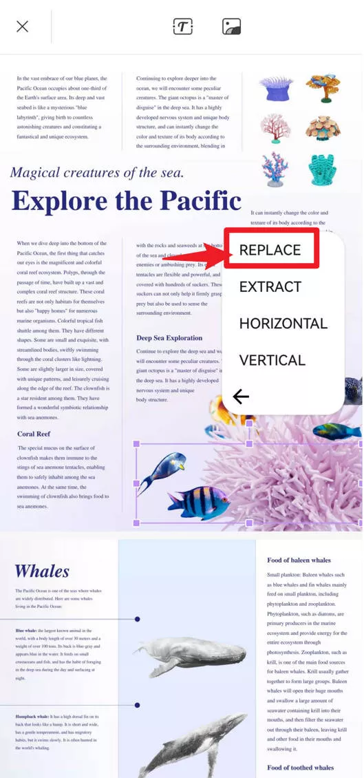 replace image in pdf android