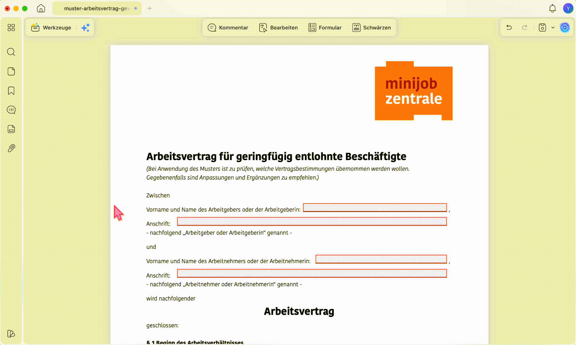 Mehrere PDF-Seiten gleichzeitig drehen