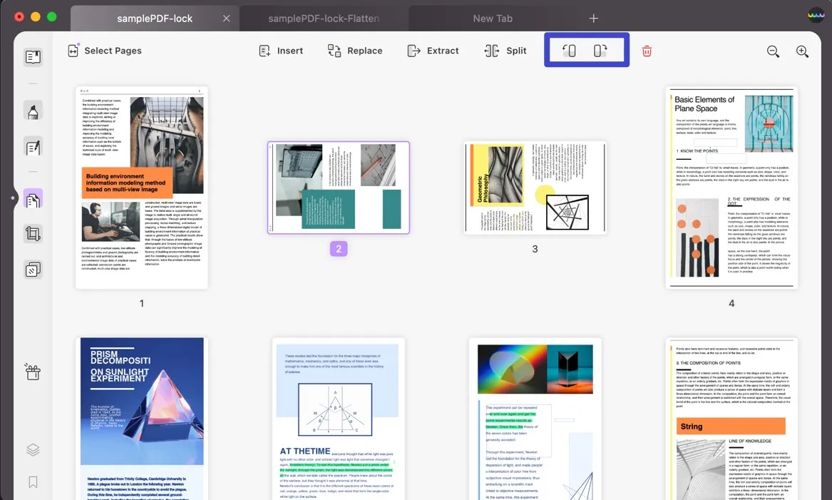 rotate pdf on mac