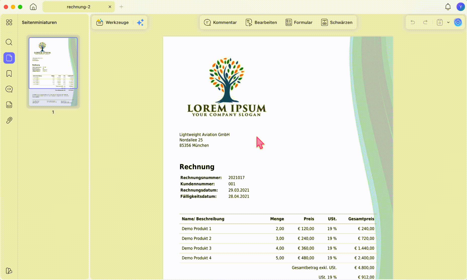 PDF beim Drucken drehen