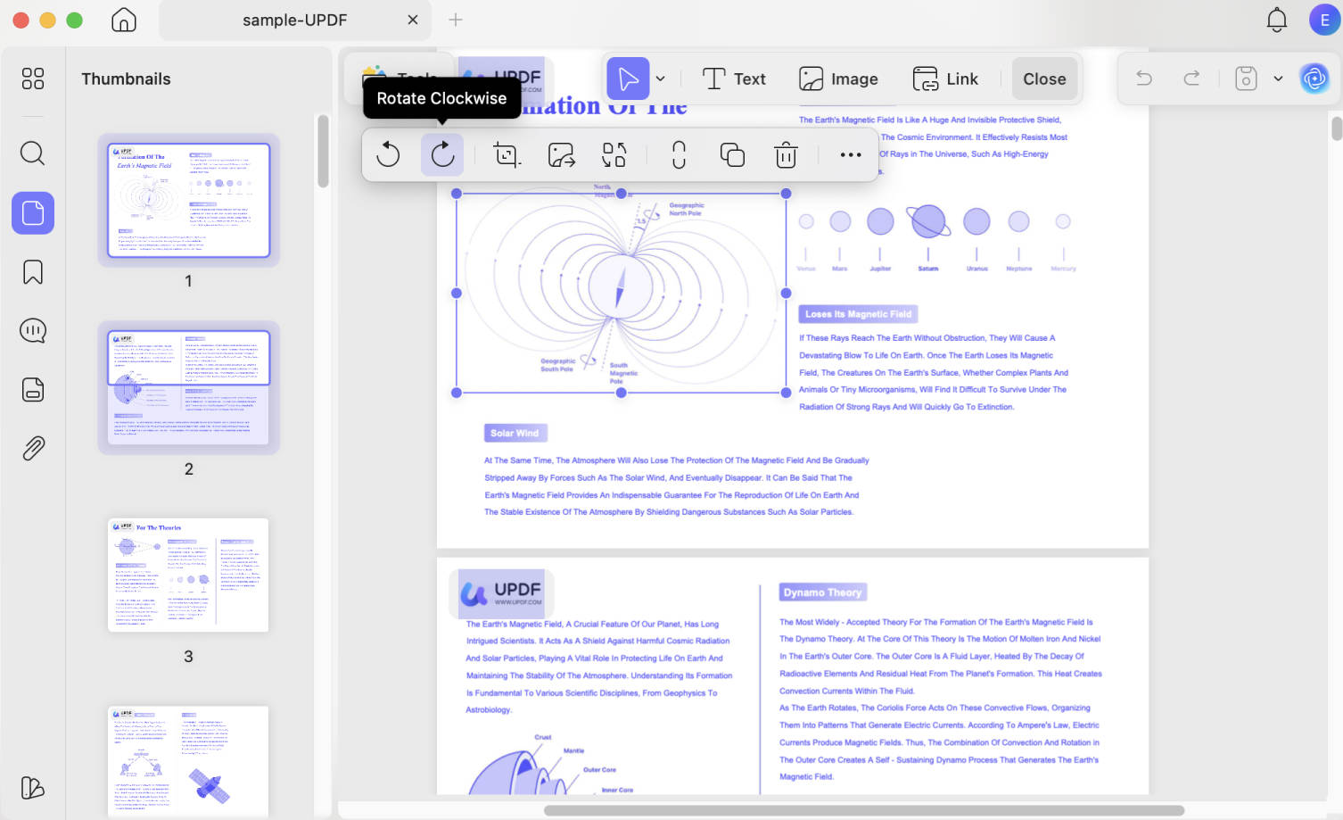 rotate the image on mac