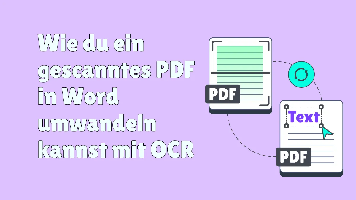 Wie du ein gescanntes PDF in Word umwandeln kannst mit OCR