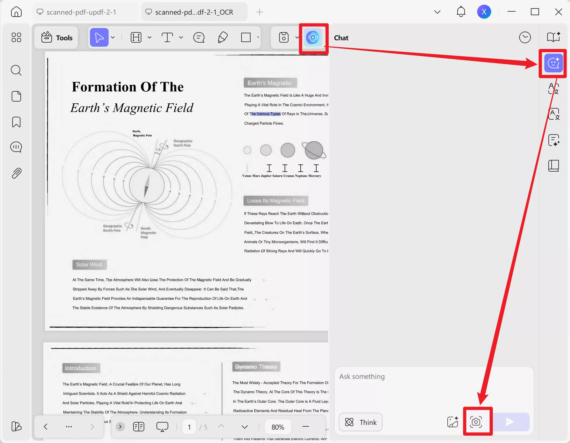 Extract text from the image with updf windows