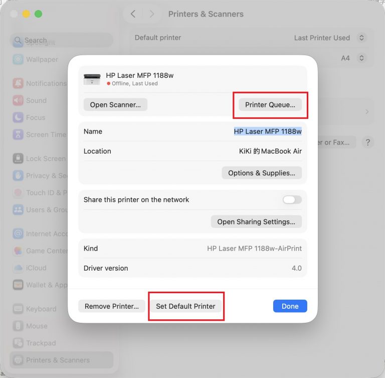 إعدادات النظام على Mac