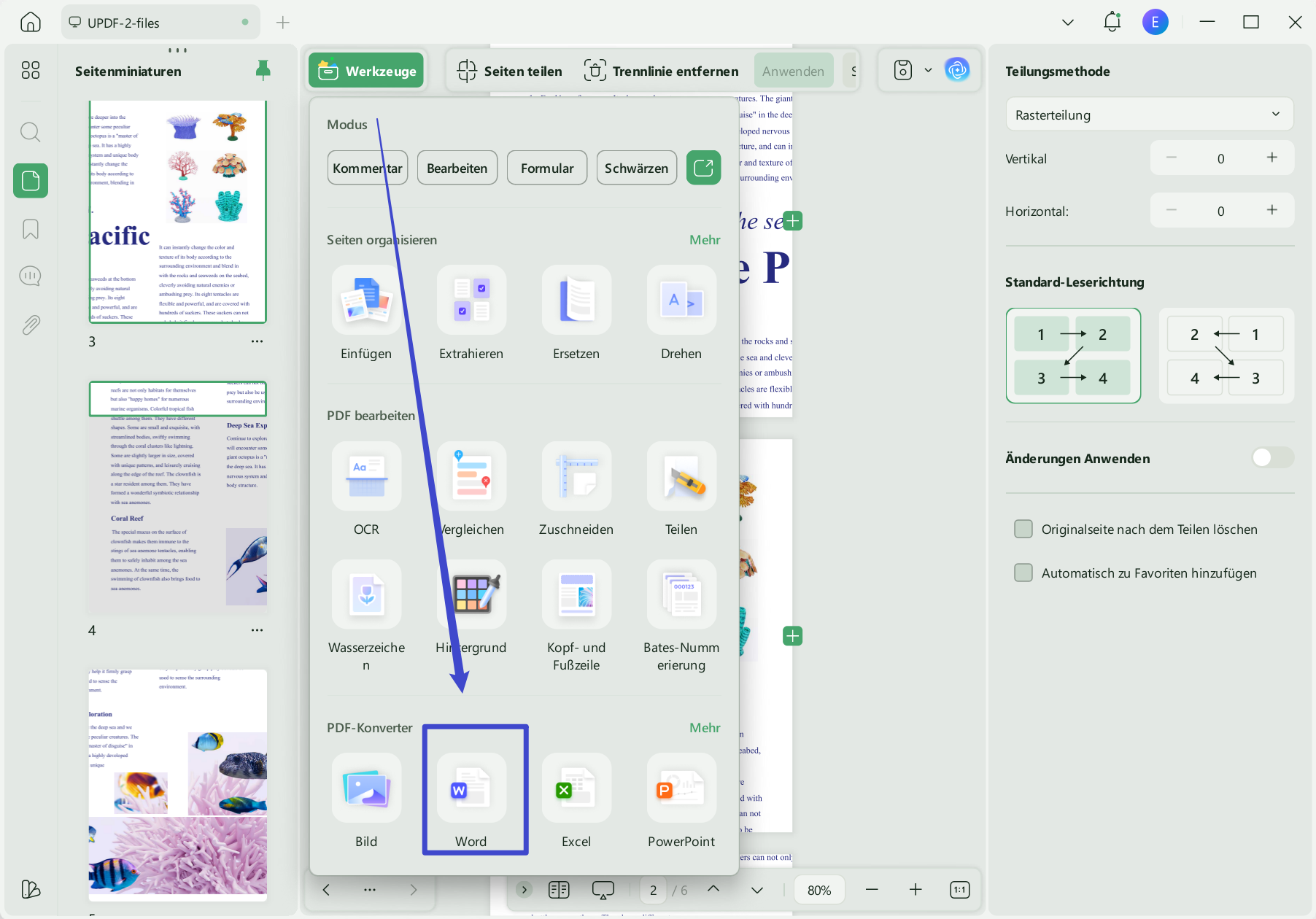 PDF zu Word mit UPDF
