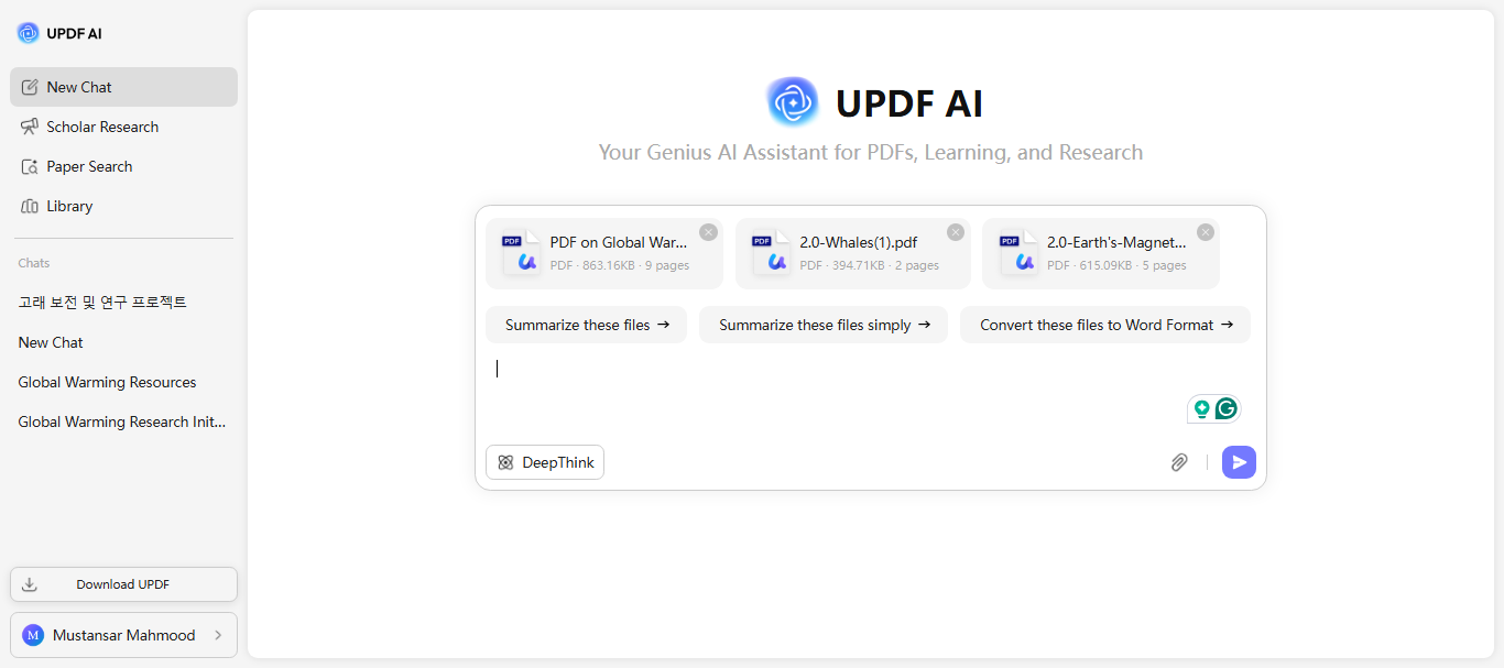 upload multiple pdfs