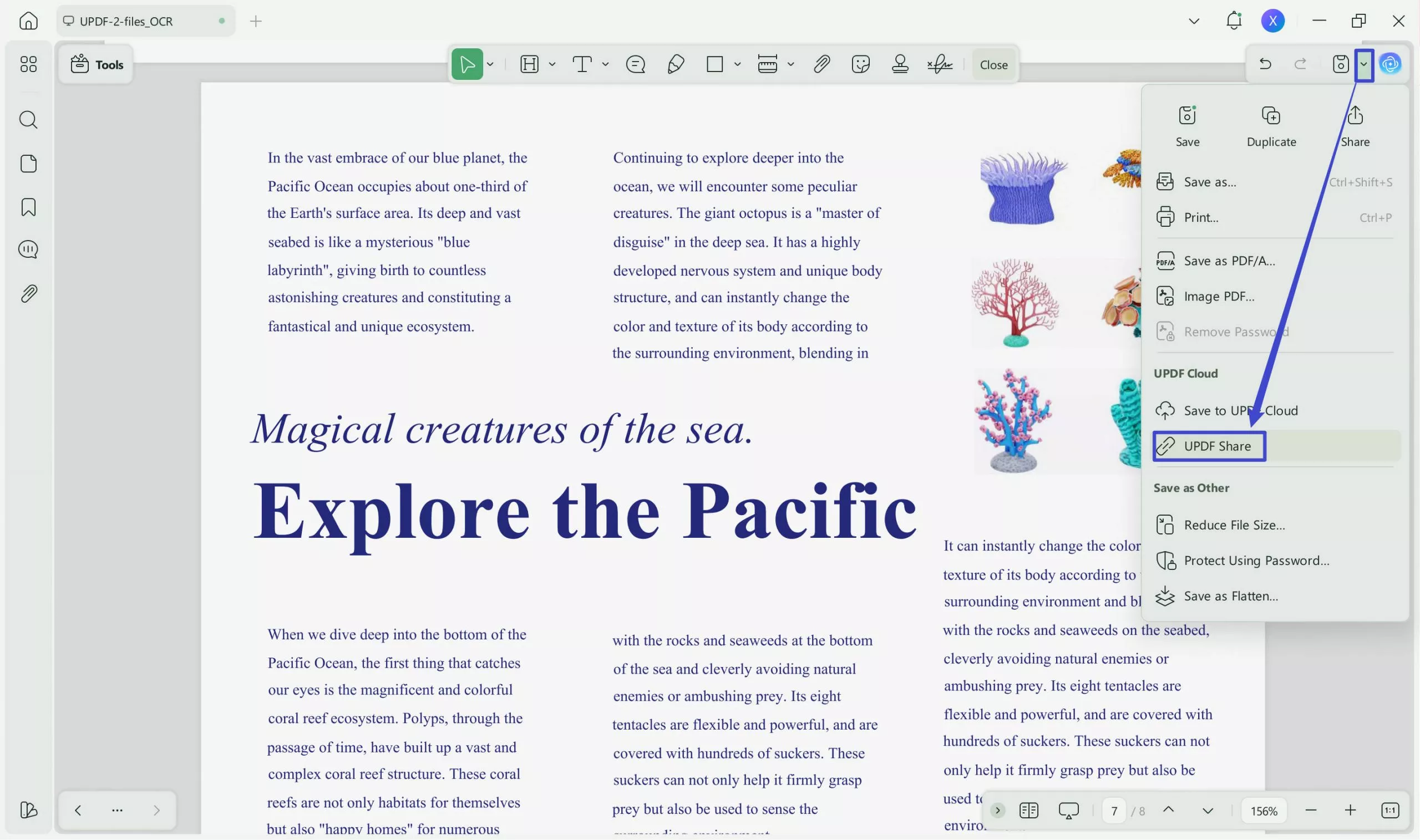 ceate a link for PDF to share with others