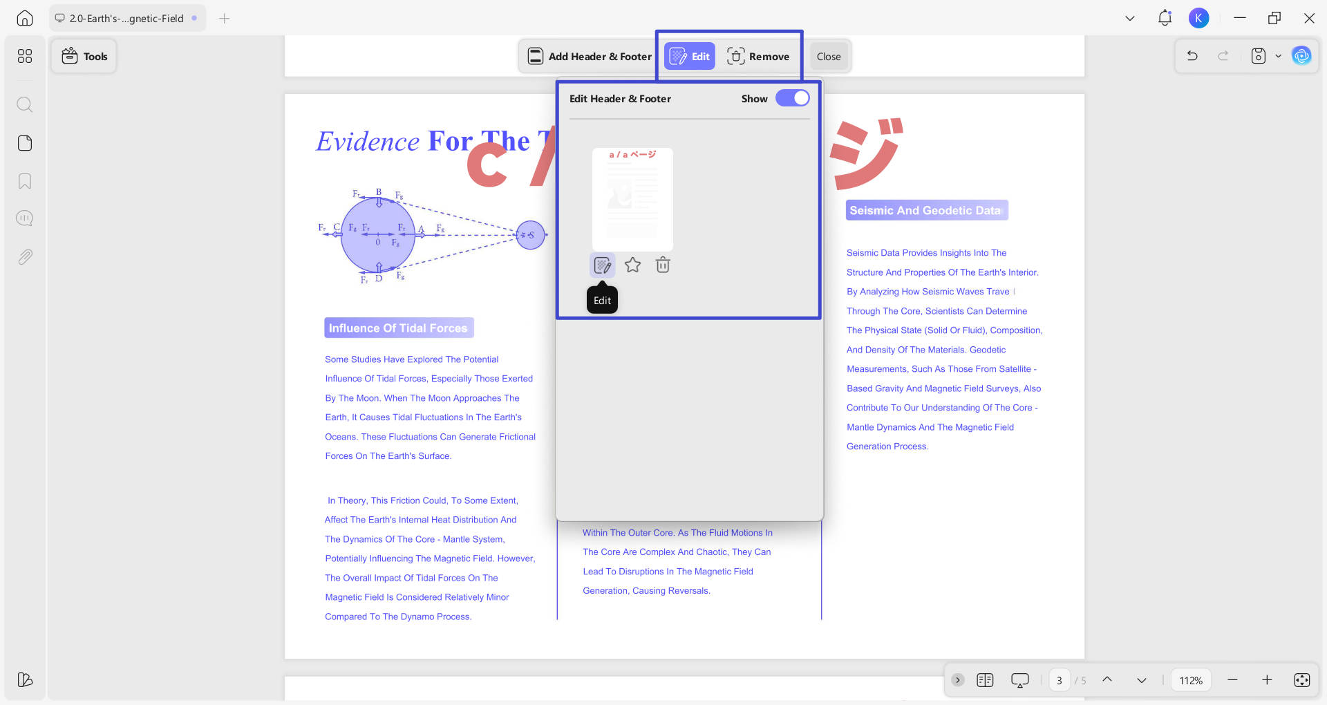 add header and footer 7