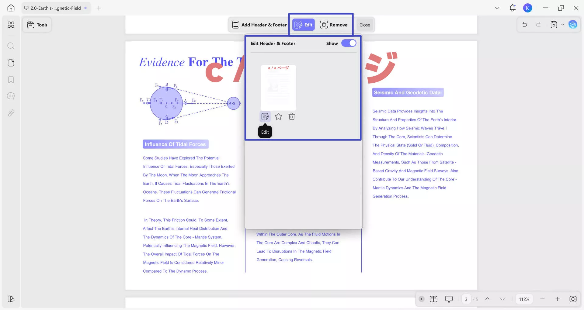 add header and footer 7