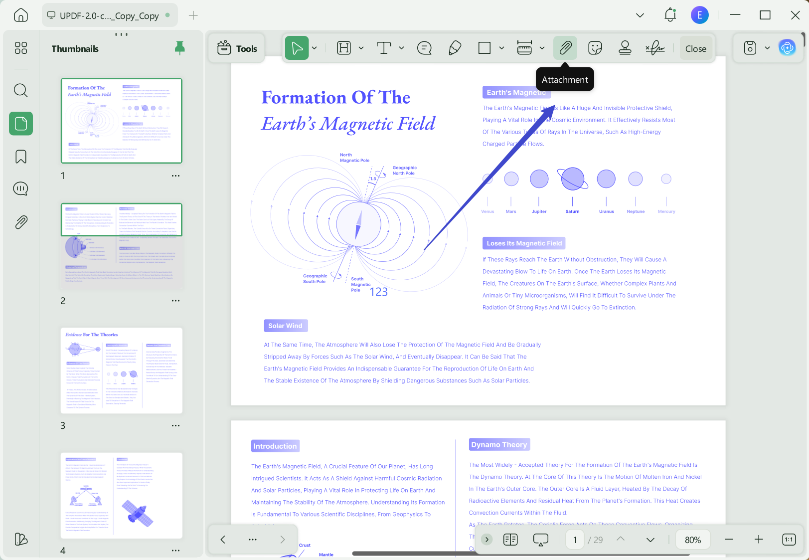 insert the image to PDF with UPDF's attachment feature