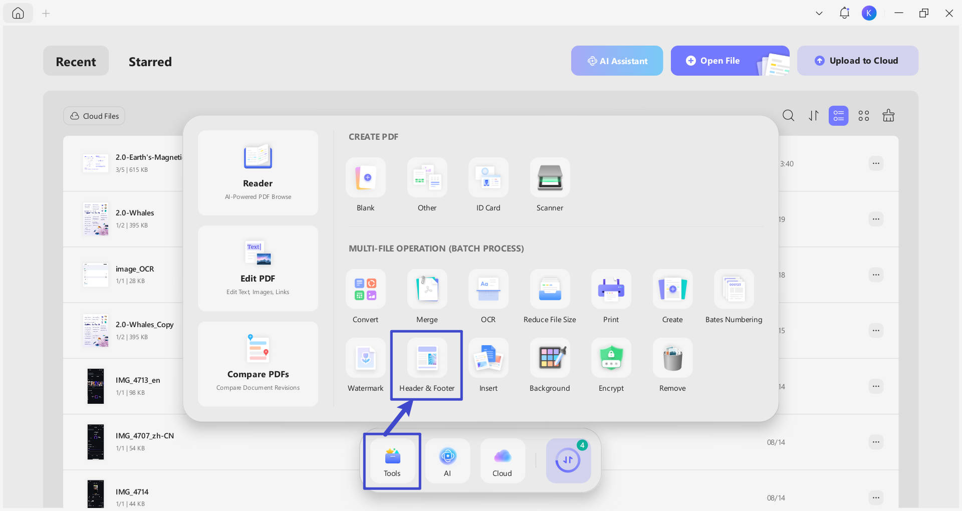 batch add header and footer 1
