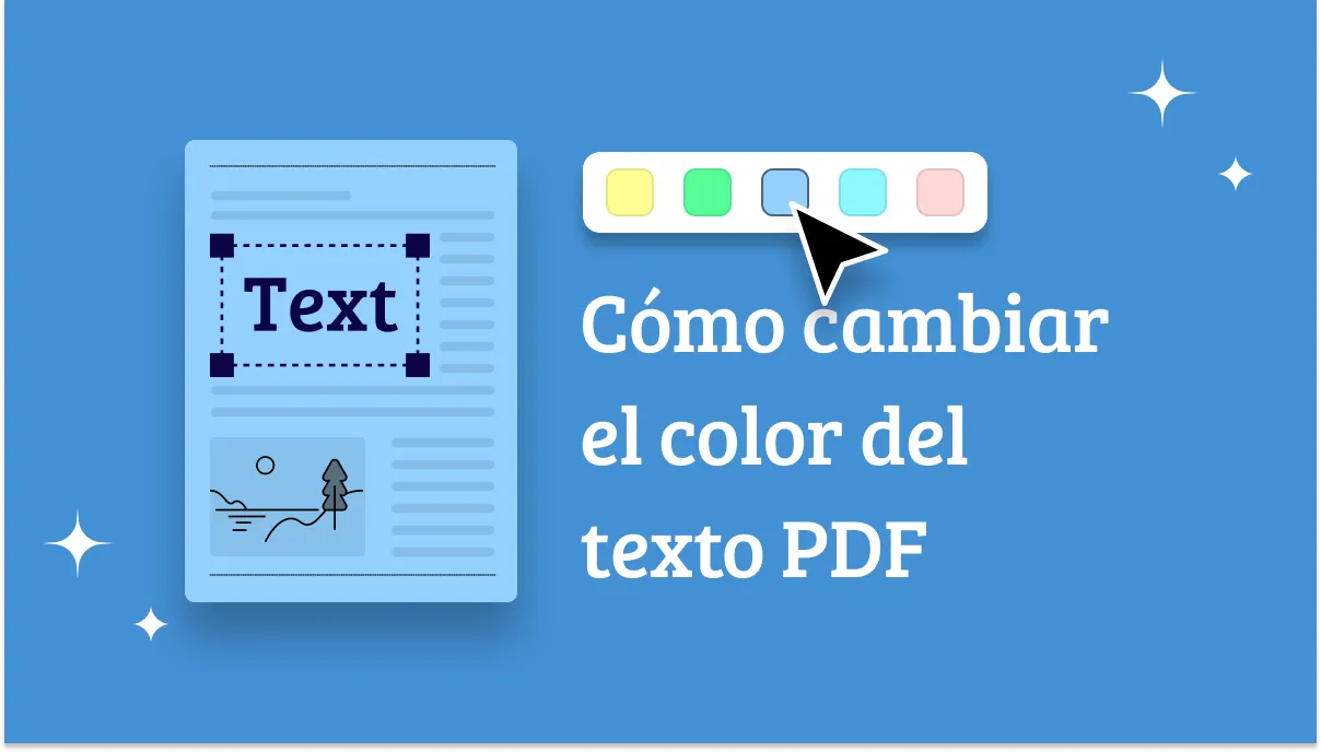 Cómo cambiar el color del texto PDF con 2 métodos