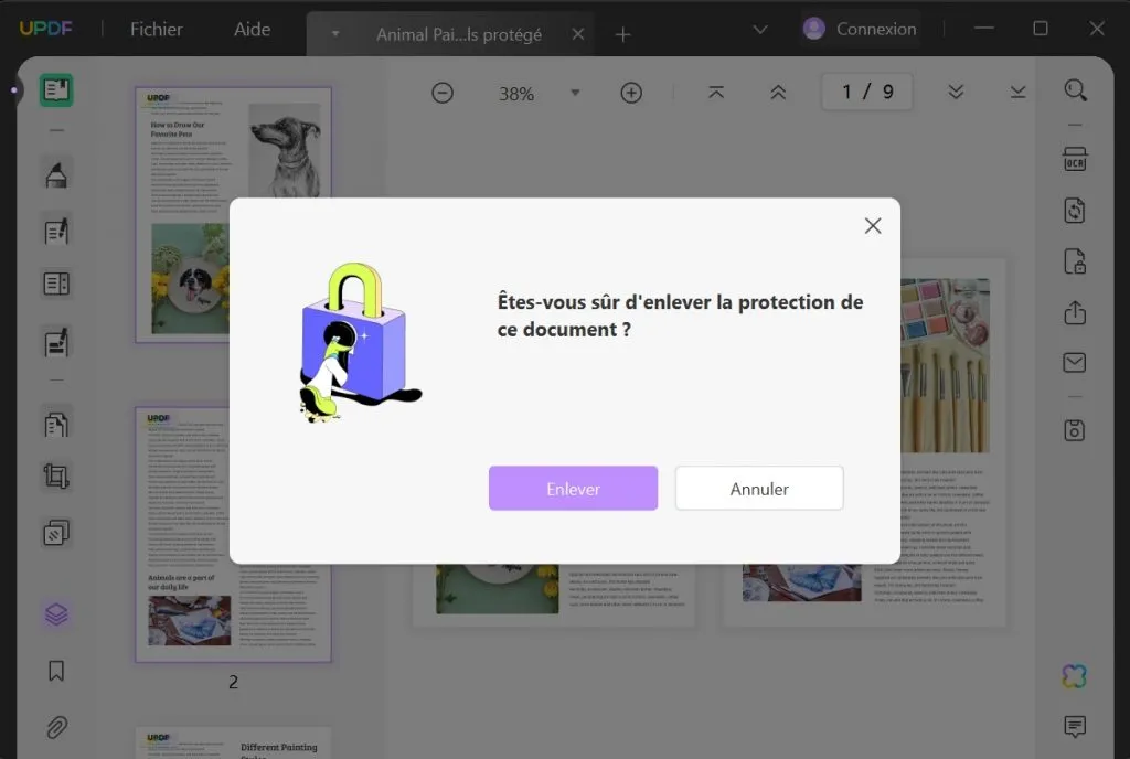 enlever la protection d'un pdf