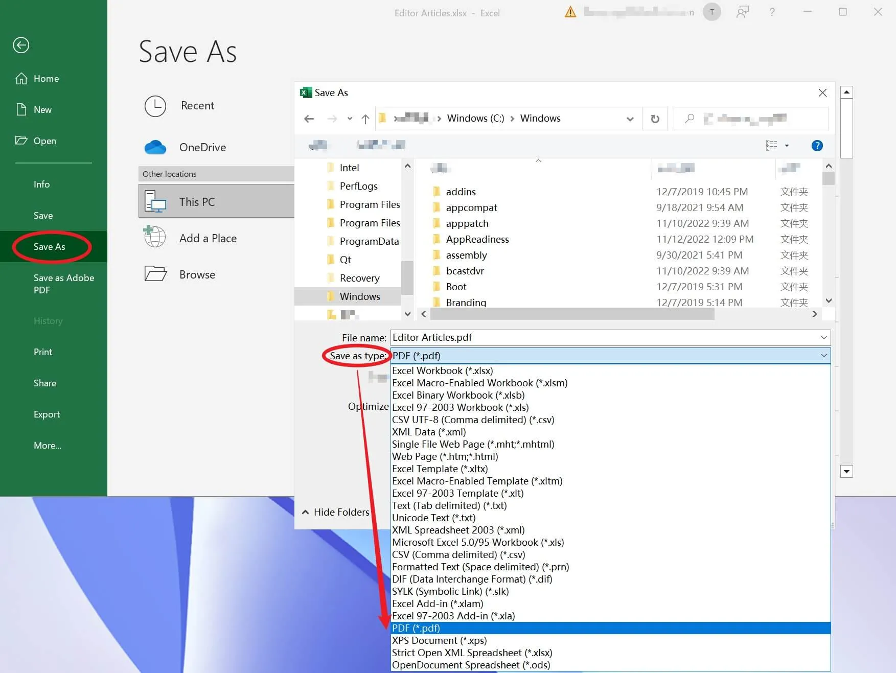 excel in pdf an die Seite anpassen als pdf speichern