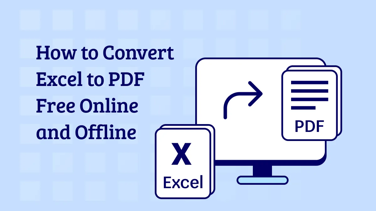 How to Convert Excel to PDF Free Online and Offline