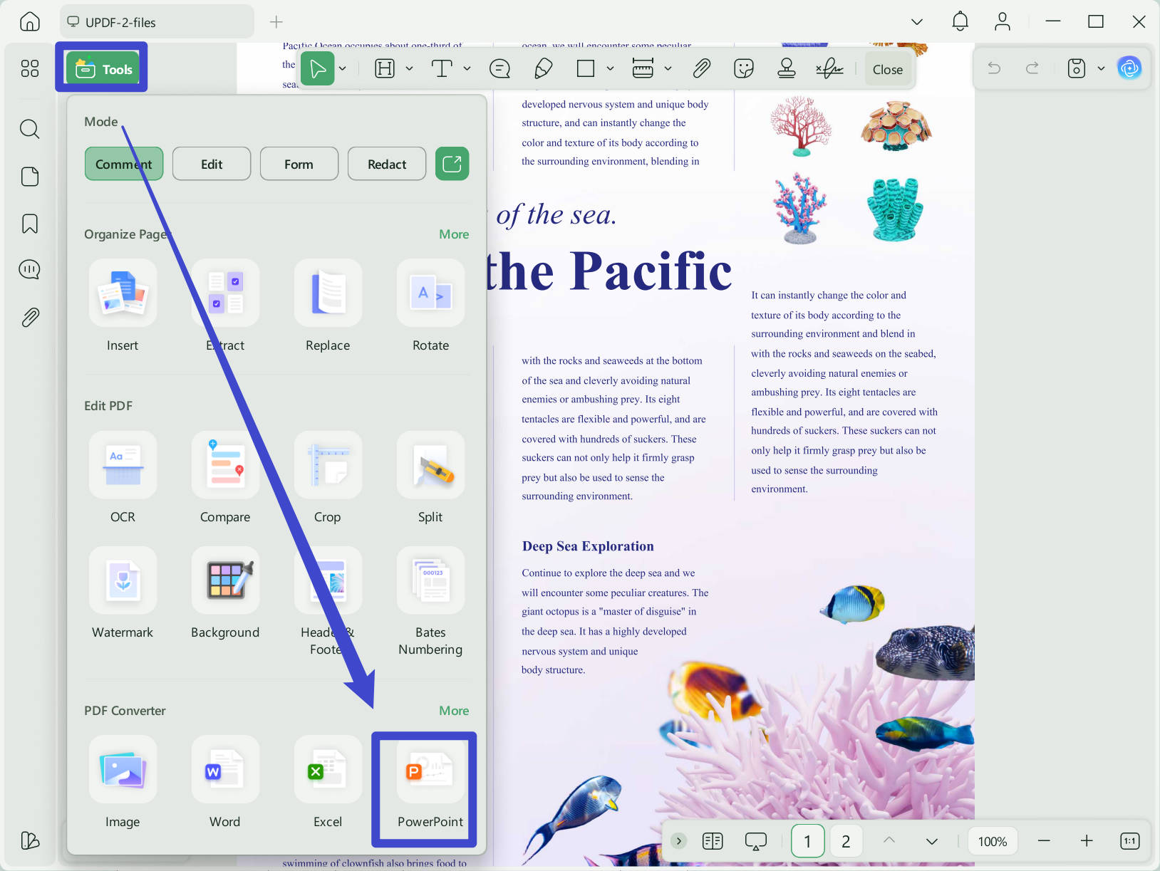 convert pdf to ppt updf windows