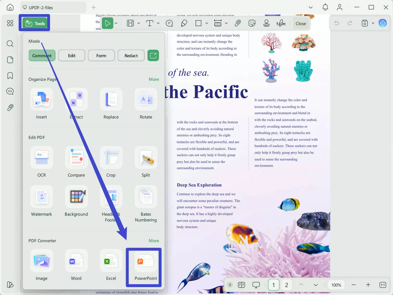 convert pdf to ppt updf windows