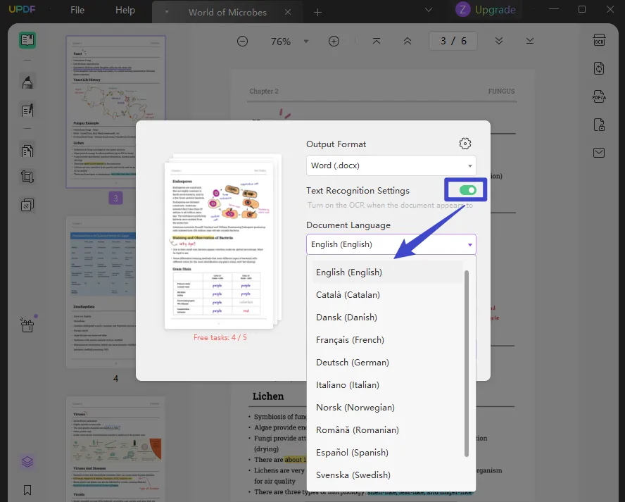 Gescanntes pdf mit ocr in text umwandeln