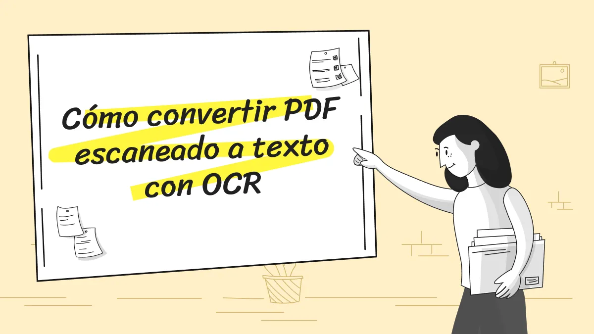 Cómo convertir PDF escaneado a texto con OCR